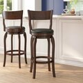 Flash Furniture Nichola Classic Open Back Swivel Pub Barstool w/Wood Frame & LeatherSoft Seat, Espresso/Black ES-NT2-29-ESP-GG